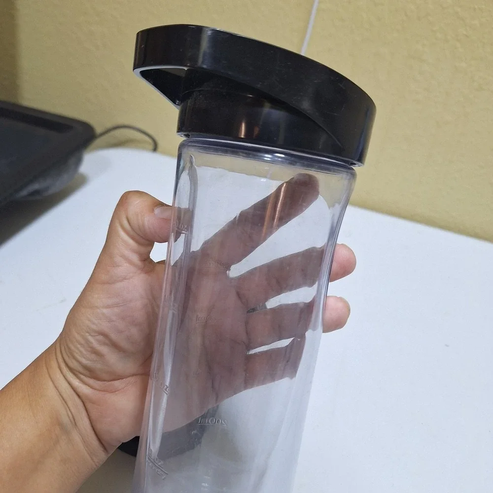 BLACK+DECKER PB1002G 20oz Blender Bottle Cup + 3 Travel Lids Replacement Parts